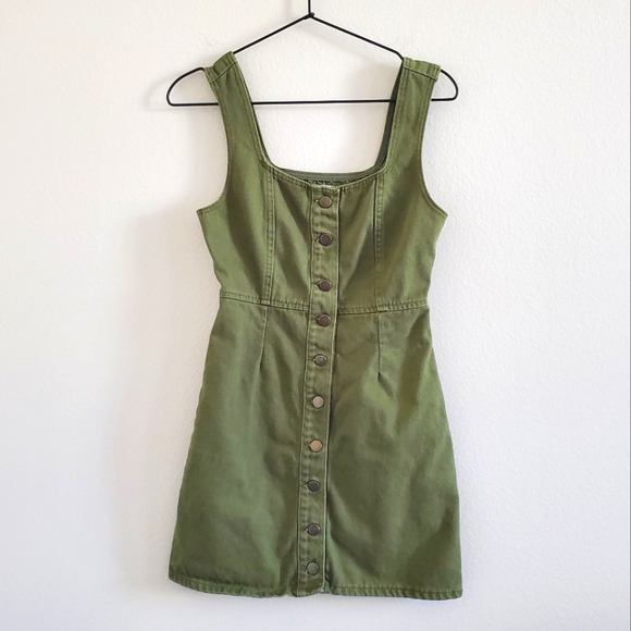 Urban Outfitters Dresses & Skirts - UO Olive Denim Dress